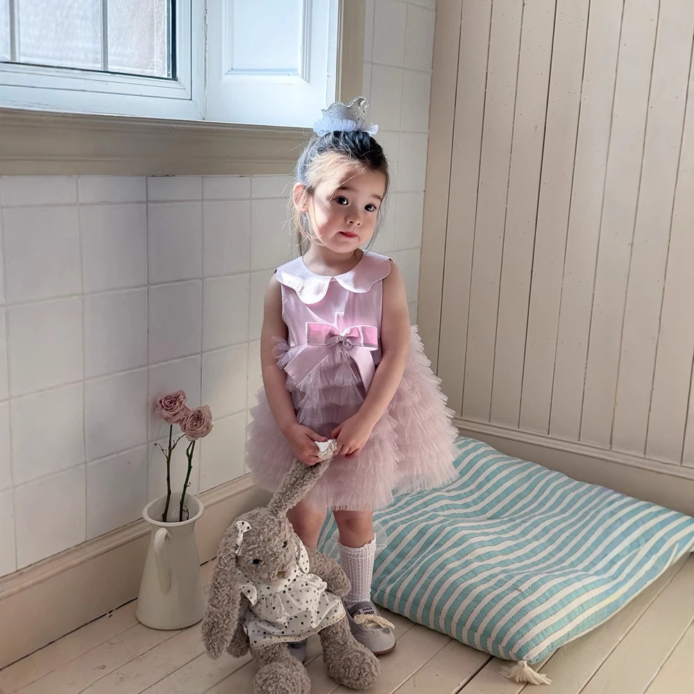 【现货】XQ259585仙仙公主裙女童连衣裙夏季2025洋气儿童纱裙