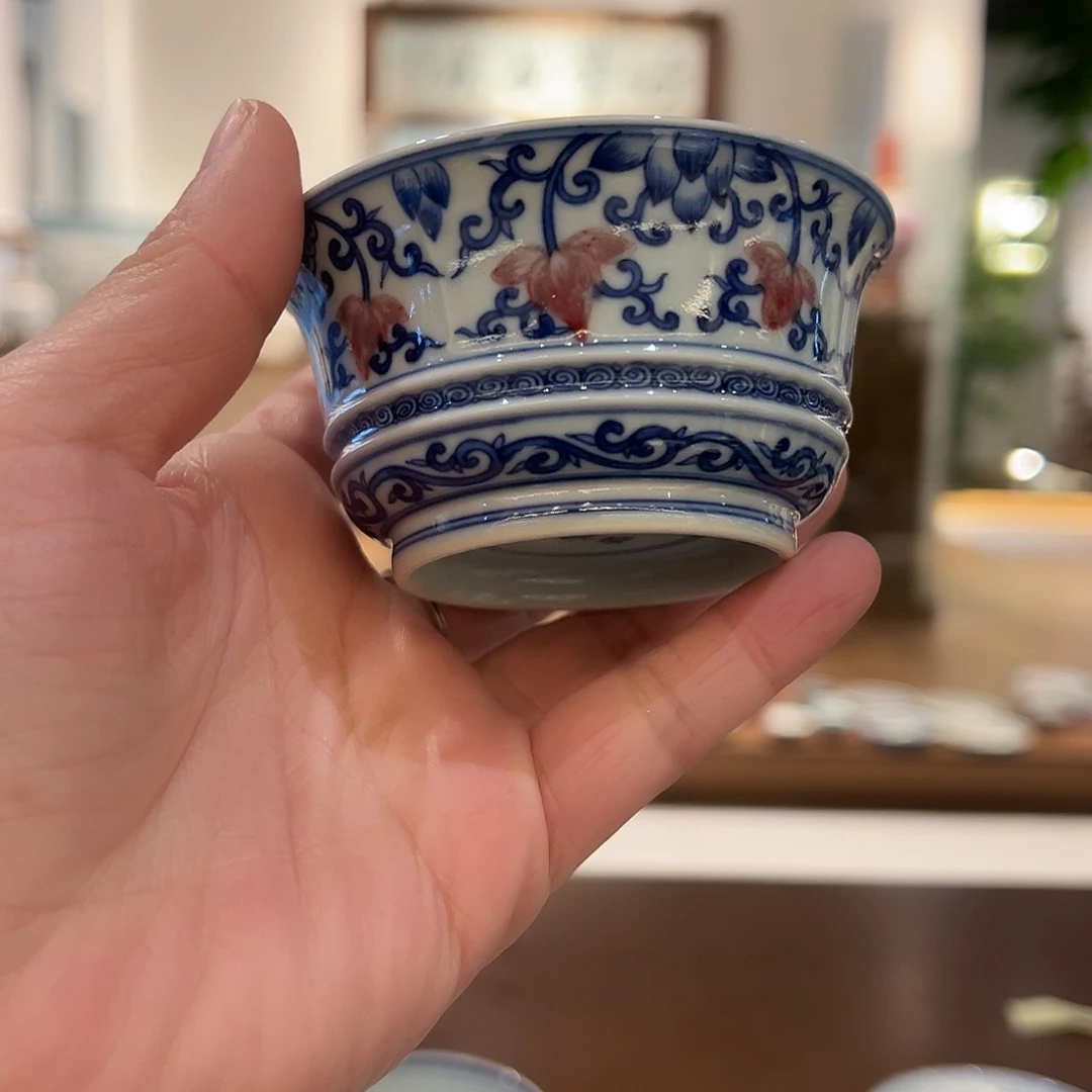 微瑕臻玉古坊原矿青花釉里红