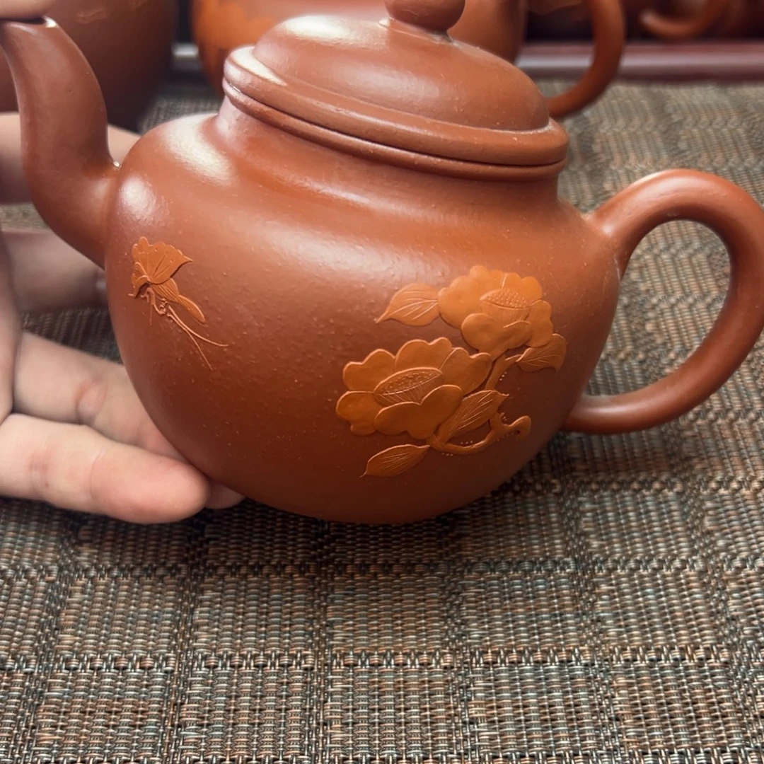 茶壶紫砂宜兴原矿紫砂壶400毫升容量