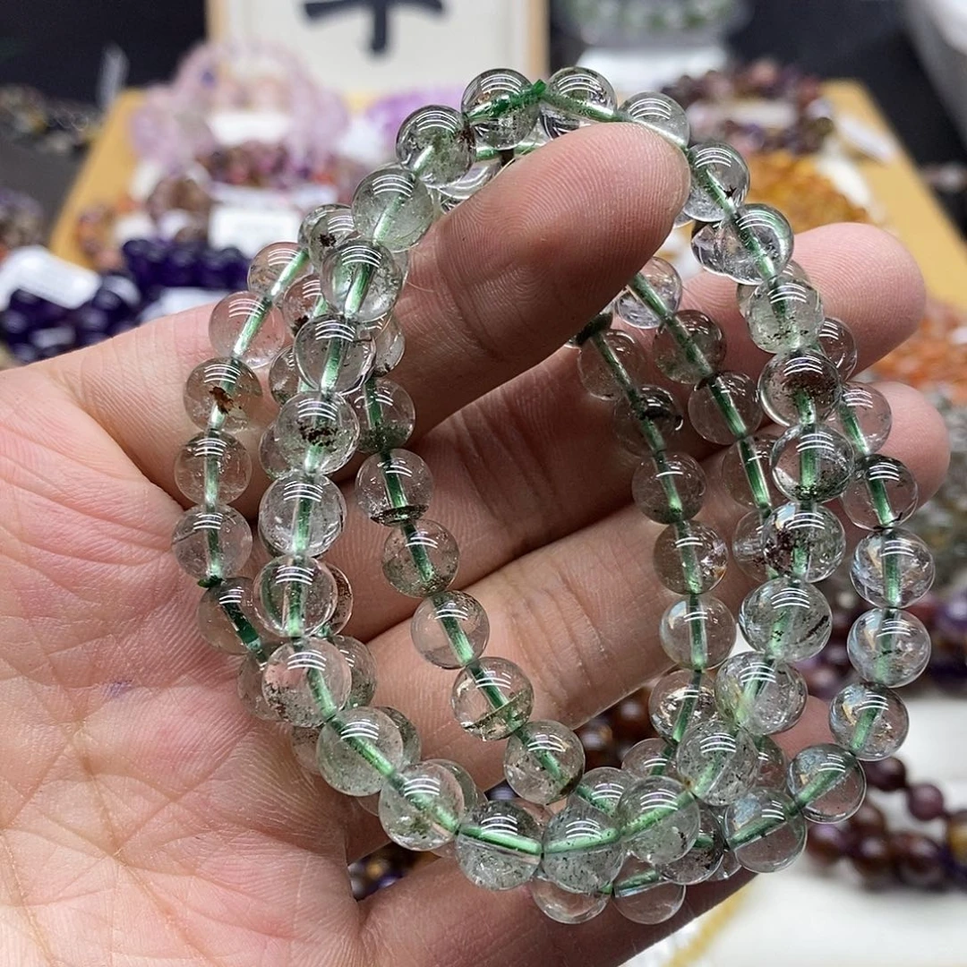 水晶手链未镶嵌多样性发货发一条