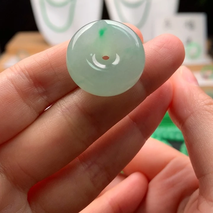 小***～翡翠未镶嵌项链天然缅甸A货翡翠