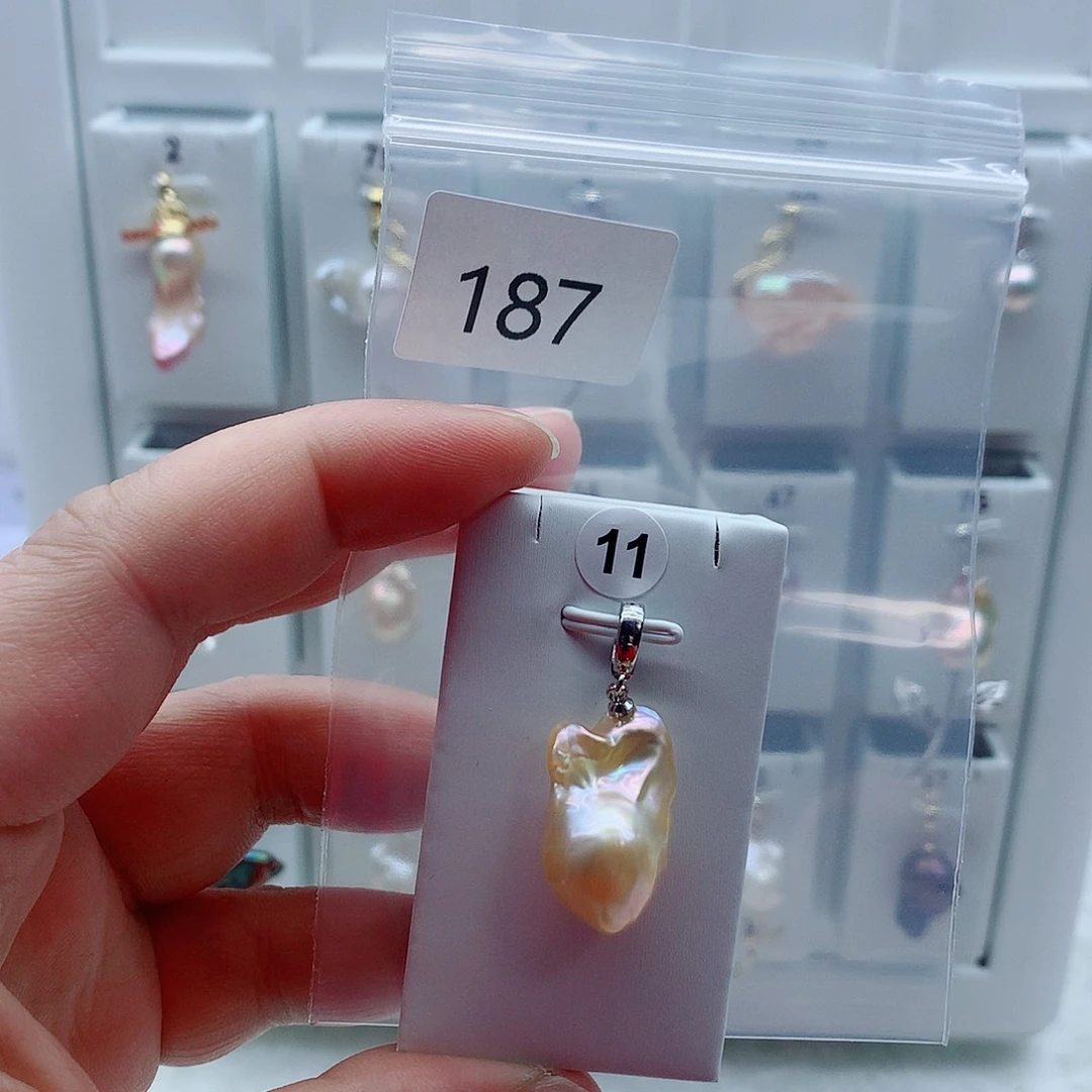 吊坠(不含链)淡水珍珠合金