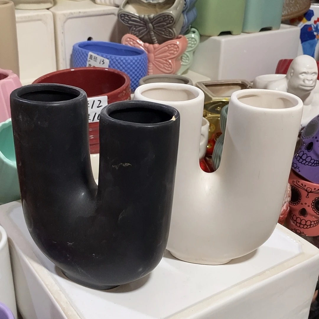 陶杯子陶盆有孔 瑕疵介意勿拍