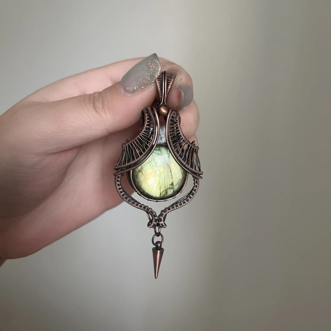 紫铜做旧手工制作机械风首饰编织（可碰水）