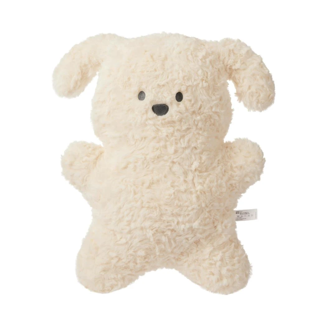 软萌小狗站姿抱枕 名创优品