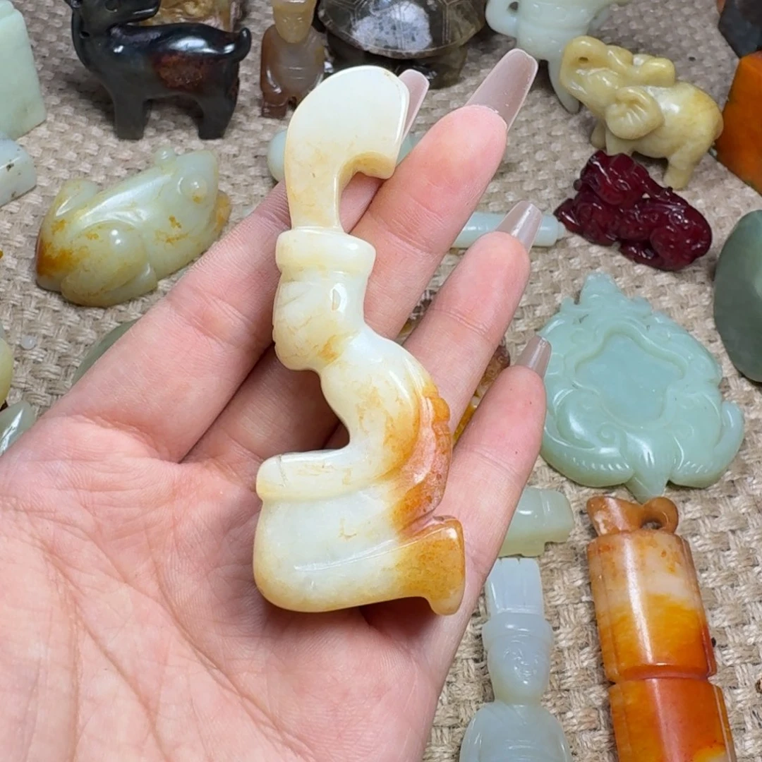 白玉菩提吊坠挂件