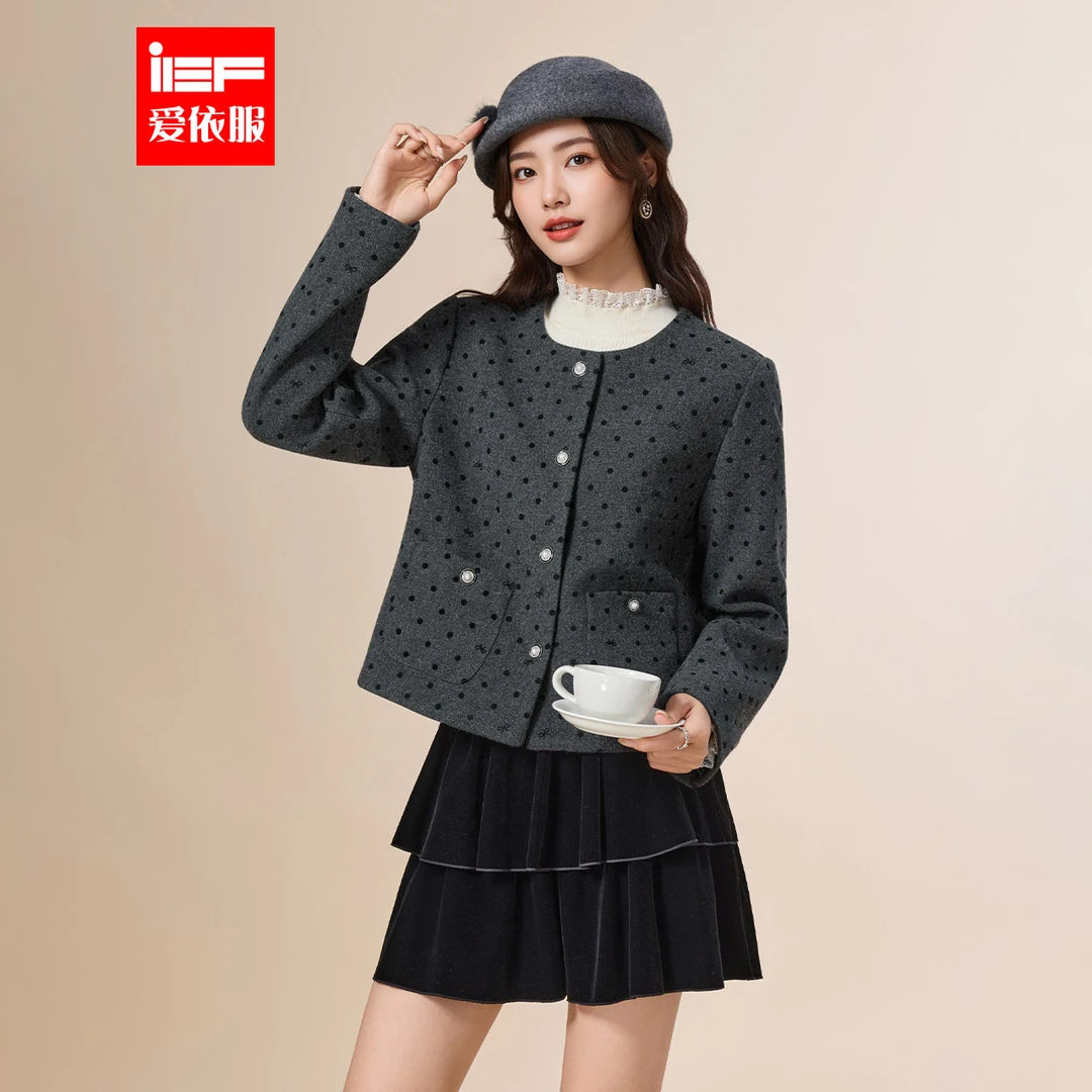 IEF/爱依服2025新款秋季呢绒小香风外套