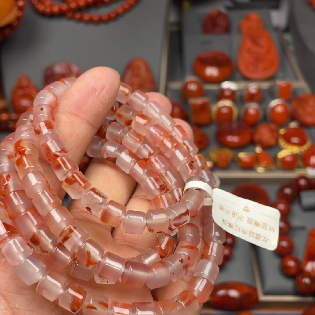 【闪购商品】南红玛瑙珠宝奇石未镶嵌多圈7