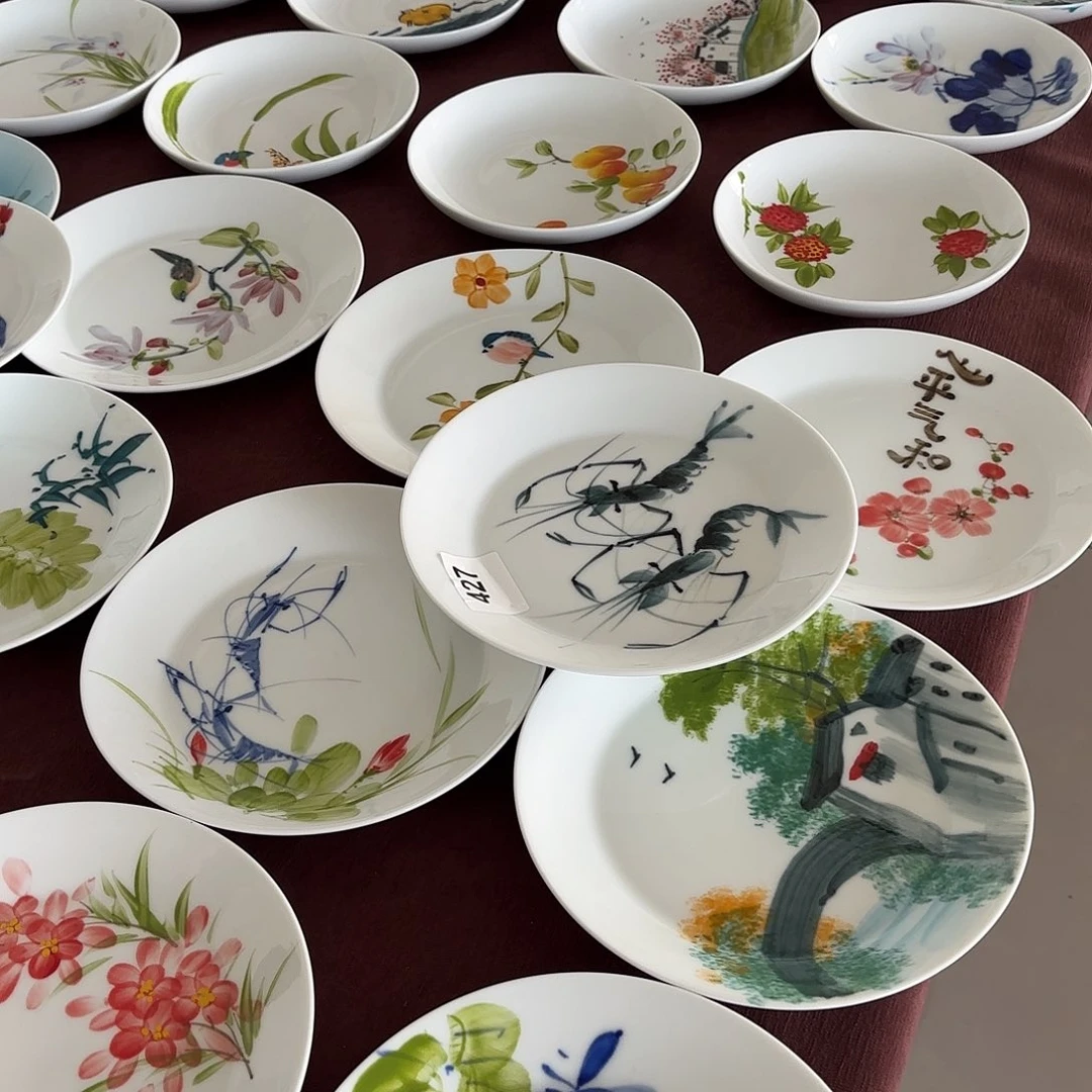 摆件景德镇陶瓷手绘餐具