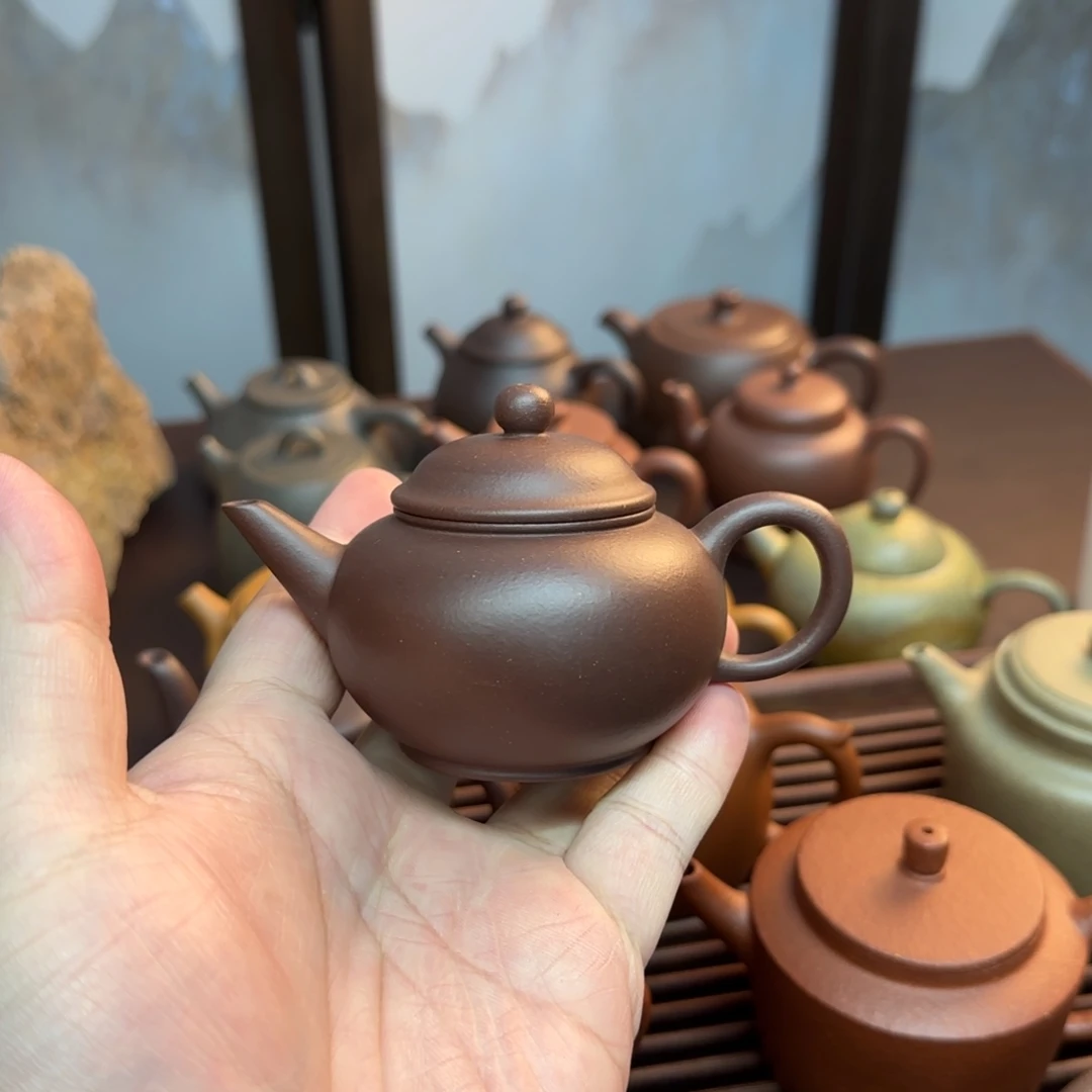 茶壶紫砂四号井紫泥小水平微微瑕