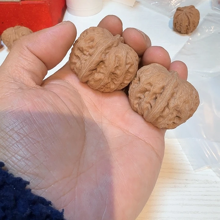 蓝***师把件文玩核桃元宝