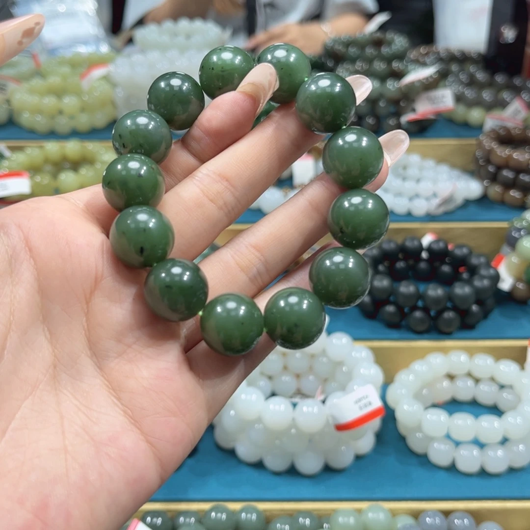 手串未镶嵌和田玉纯天然新疆碧玉k16