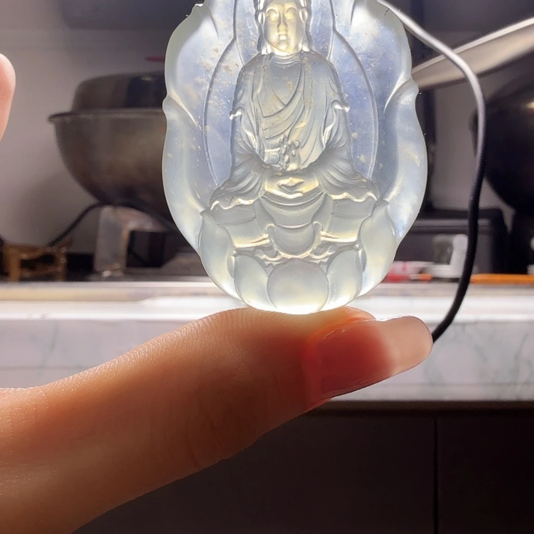 蛇纹石玉未镶嵌大日