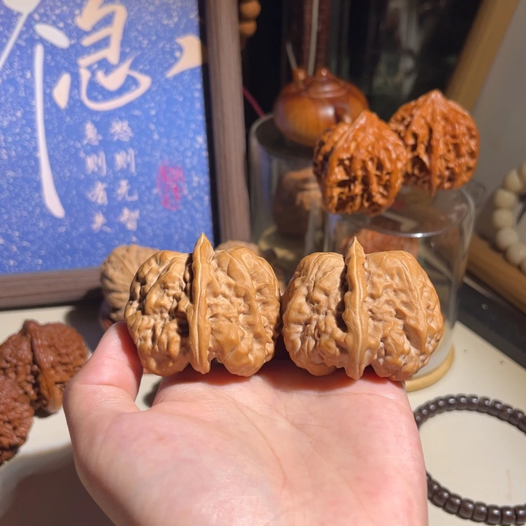 文玩核桃把件42龙蛙