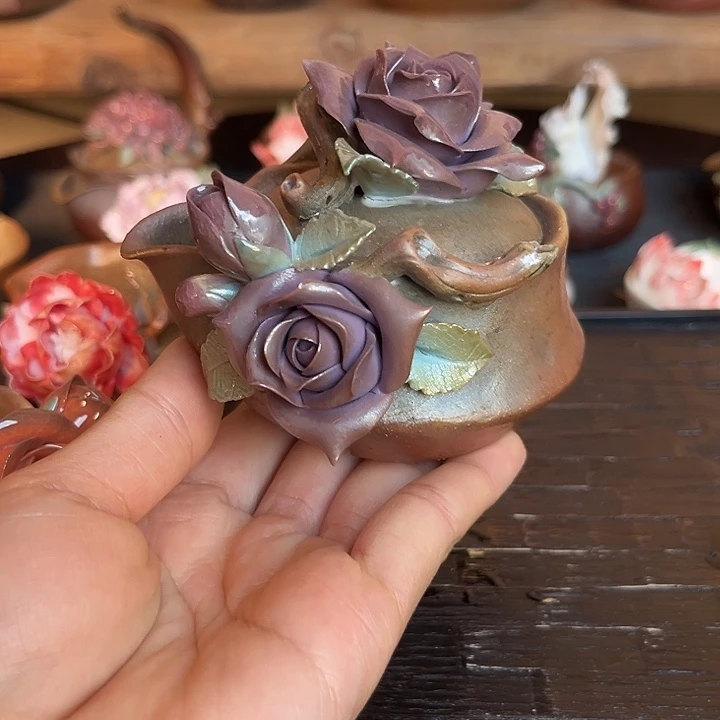 千玺造物紫色玫瑰宝瓶