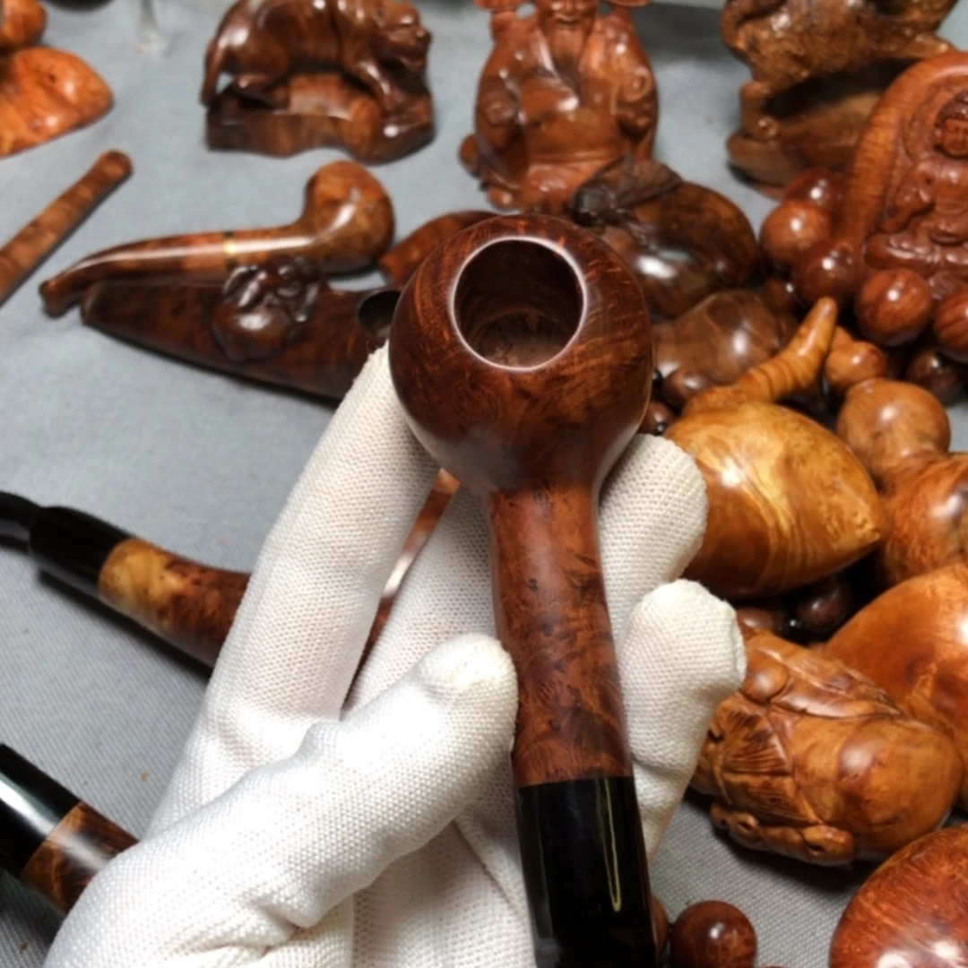 【闪购商品】木麻梨疙瘩火琉璃手把件