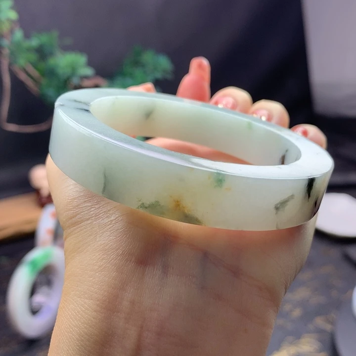 定制翡翠未镶嵌雁渡寒潭