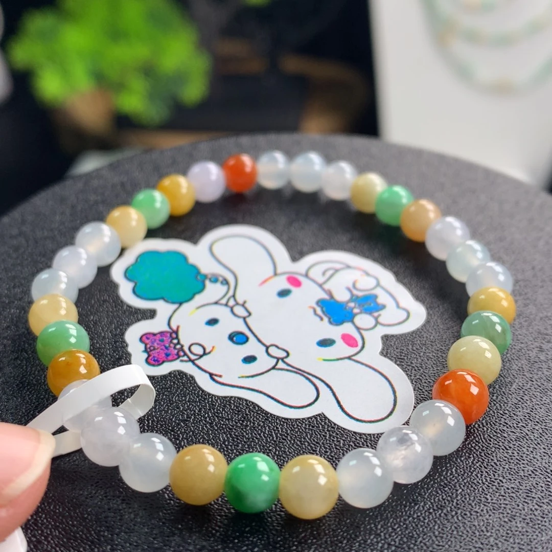 翡翠未镶嵌手链卡6