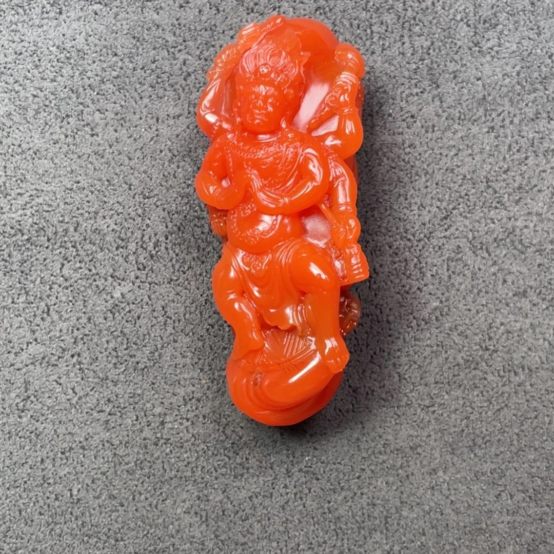 梵***丸未镶嵌六臂黄财南红玛瑙