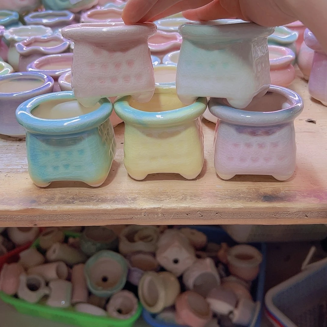 陶瓷花盆当场满12包邮