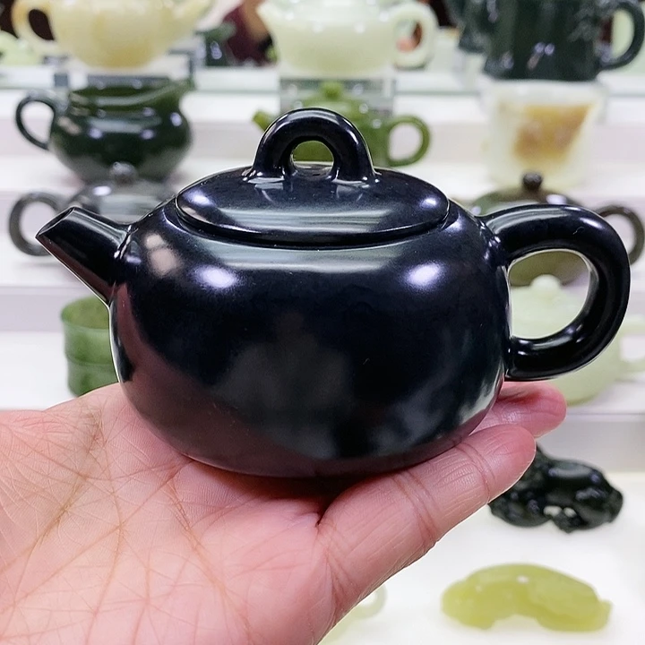 未镶嵌和田玉挂件茶壶170m l