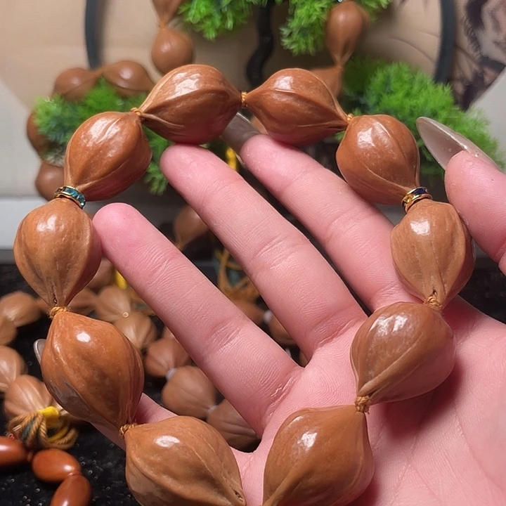 橄榄核手串/手链2.1鹦鹉手持，十棵子十全十美
