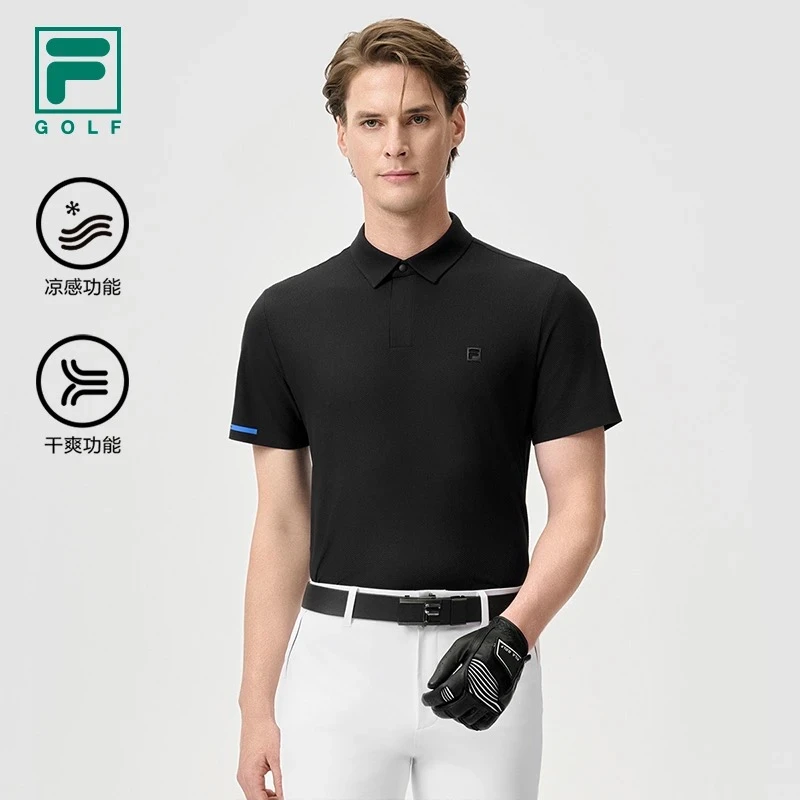 Fila/斐乐男款T恤【高尔夫休闲POLO衫】翻领运动夏短袖A11M525149F