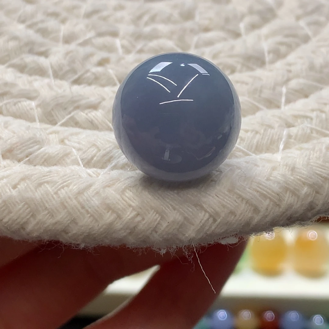 定制翡翠未镶嵌 毛货抛光定制 浓色紫 卡15.6 ye 买断