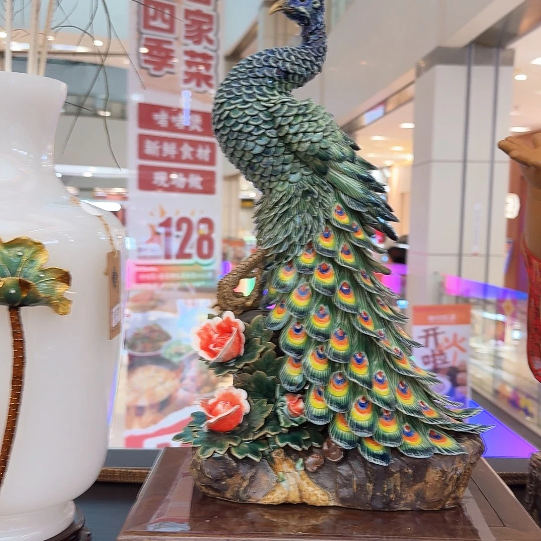 钱***陶瓷48高孔雀精品