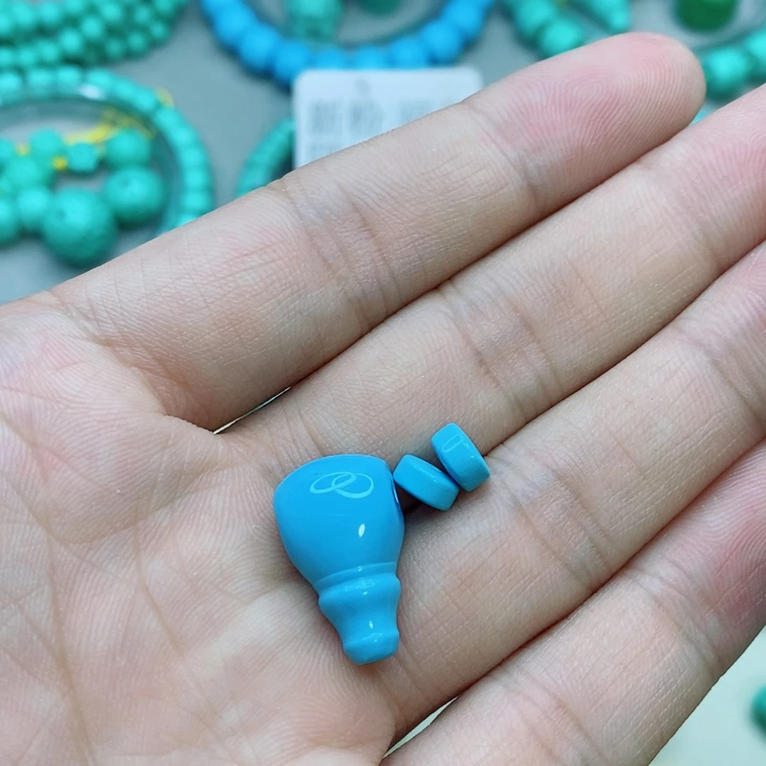 精工高瓷蓝三通隔珠