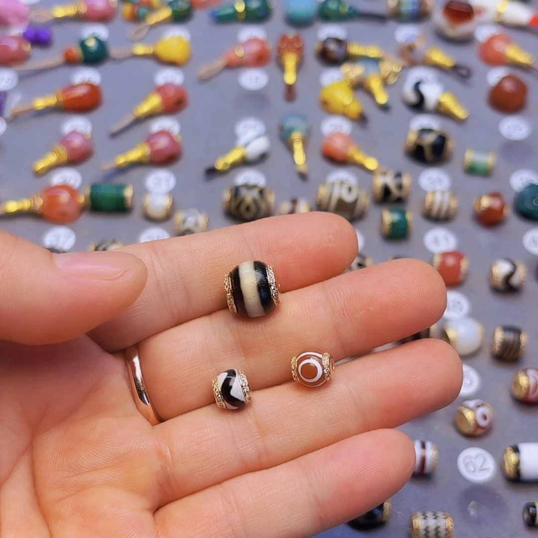 玛瑙/玉髓隔珠未镶嵌贪****s