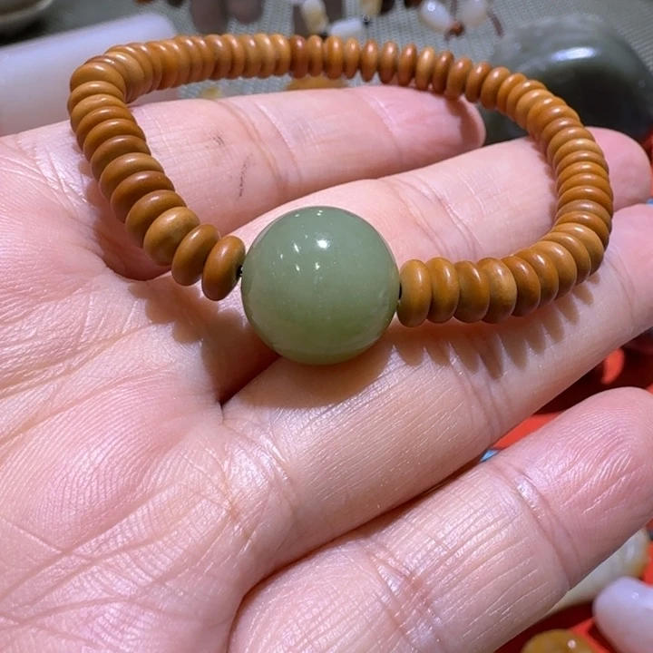 和田玉（青玉）未镶嵌手链