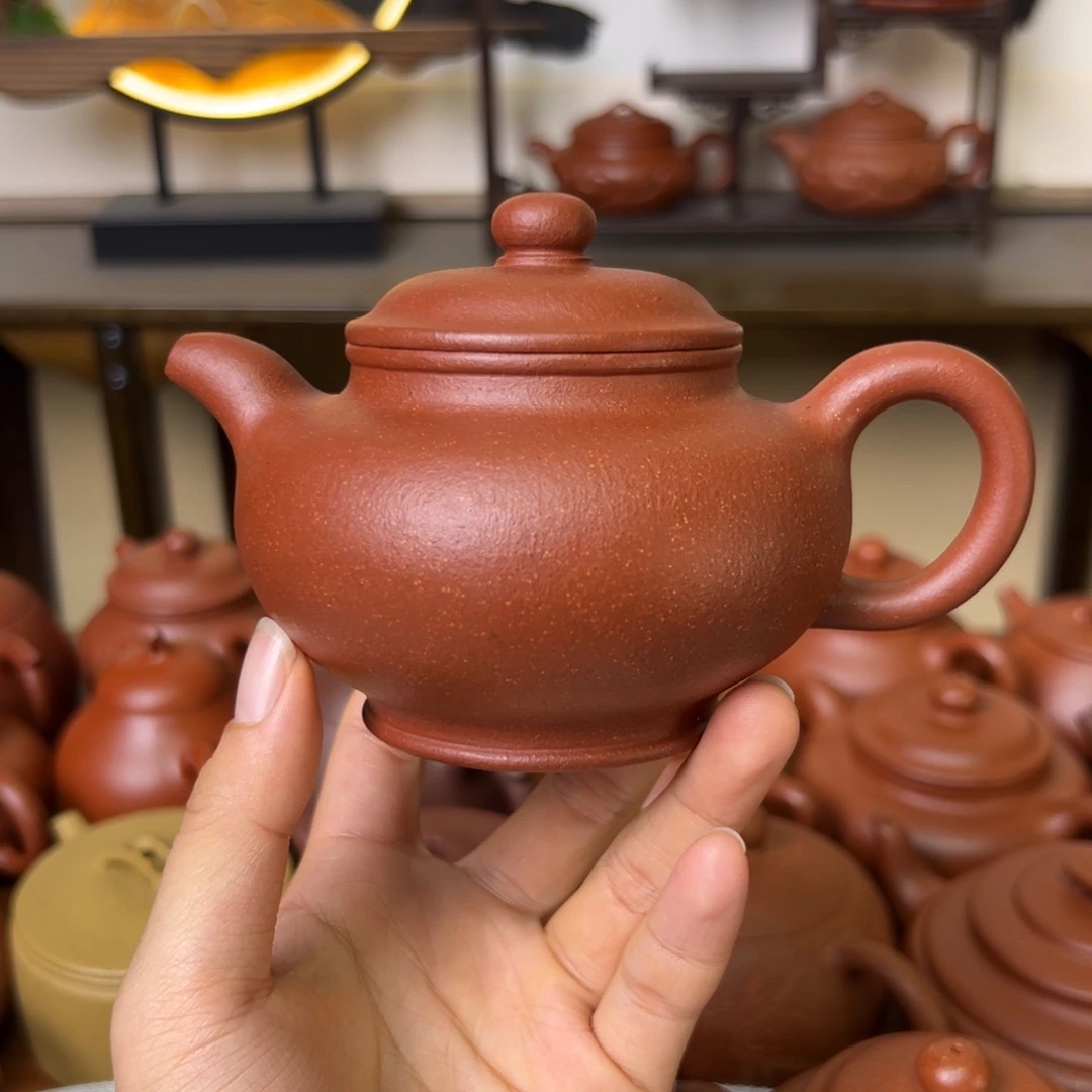 歪***家紫砂茶壶紫砂壶多只壶红降坡240cc全微瑕