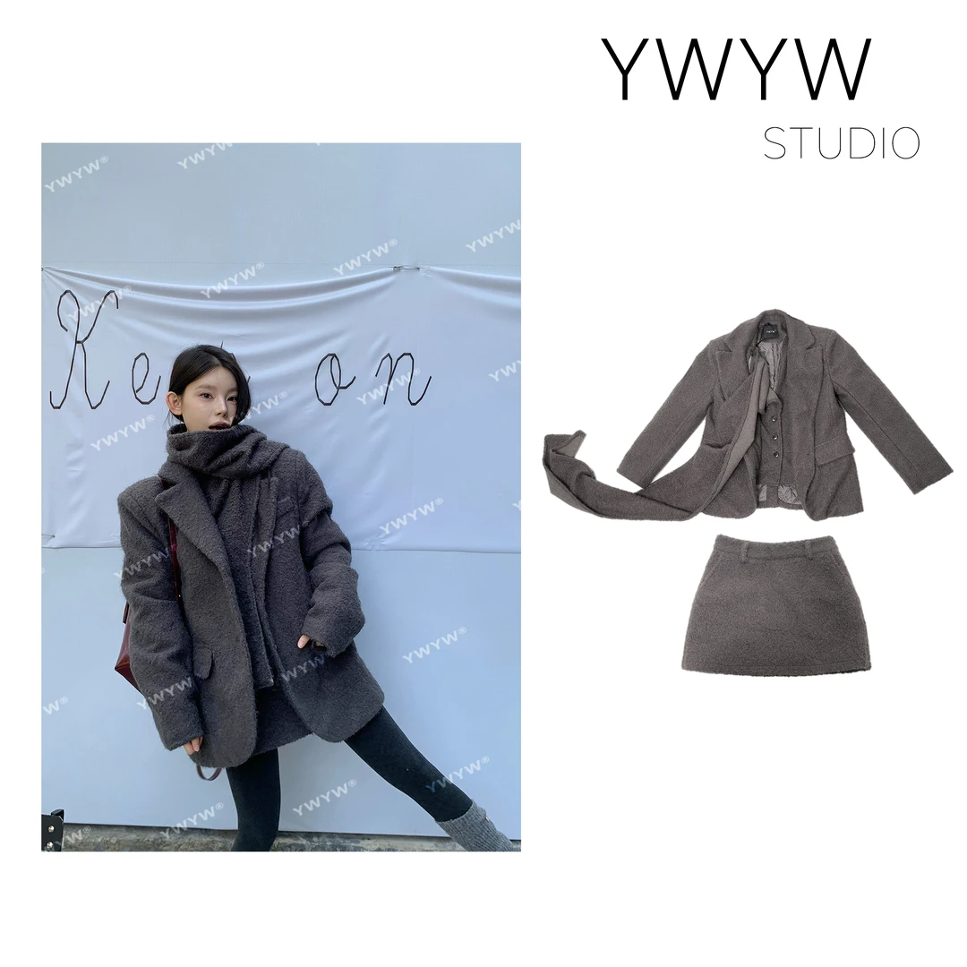 【福利款NO退换】拆卸围巾领/马甲夹棉翻领外套/显瘦短裙3625/3626