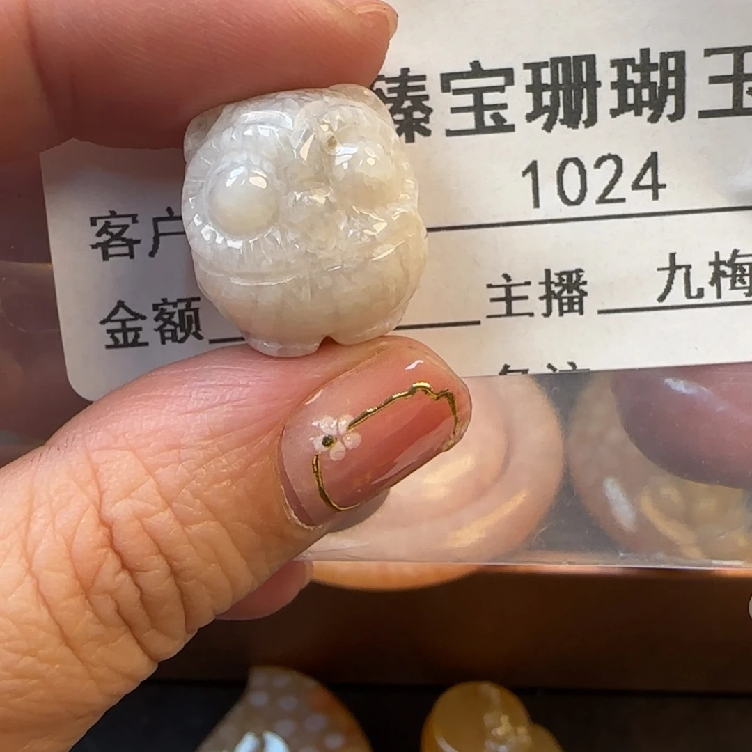 硅化珊瑚（珊瑚玉）未镶嵌颈饰