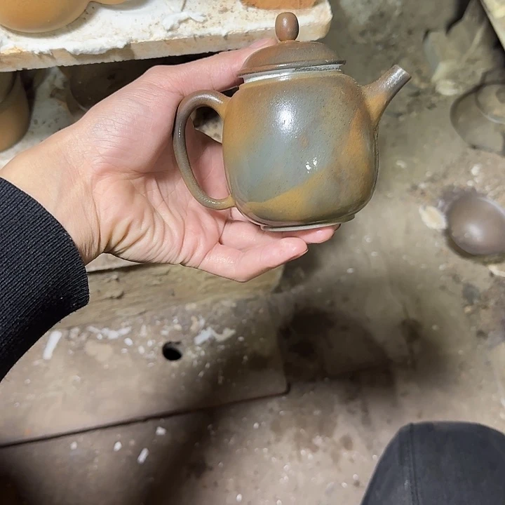 紫砂茶壶坭兴陶柴烧