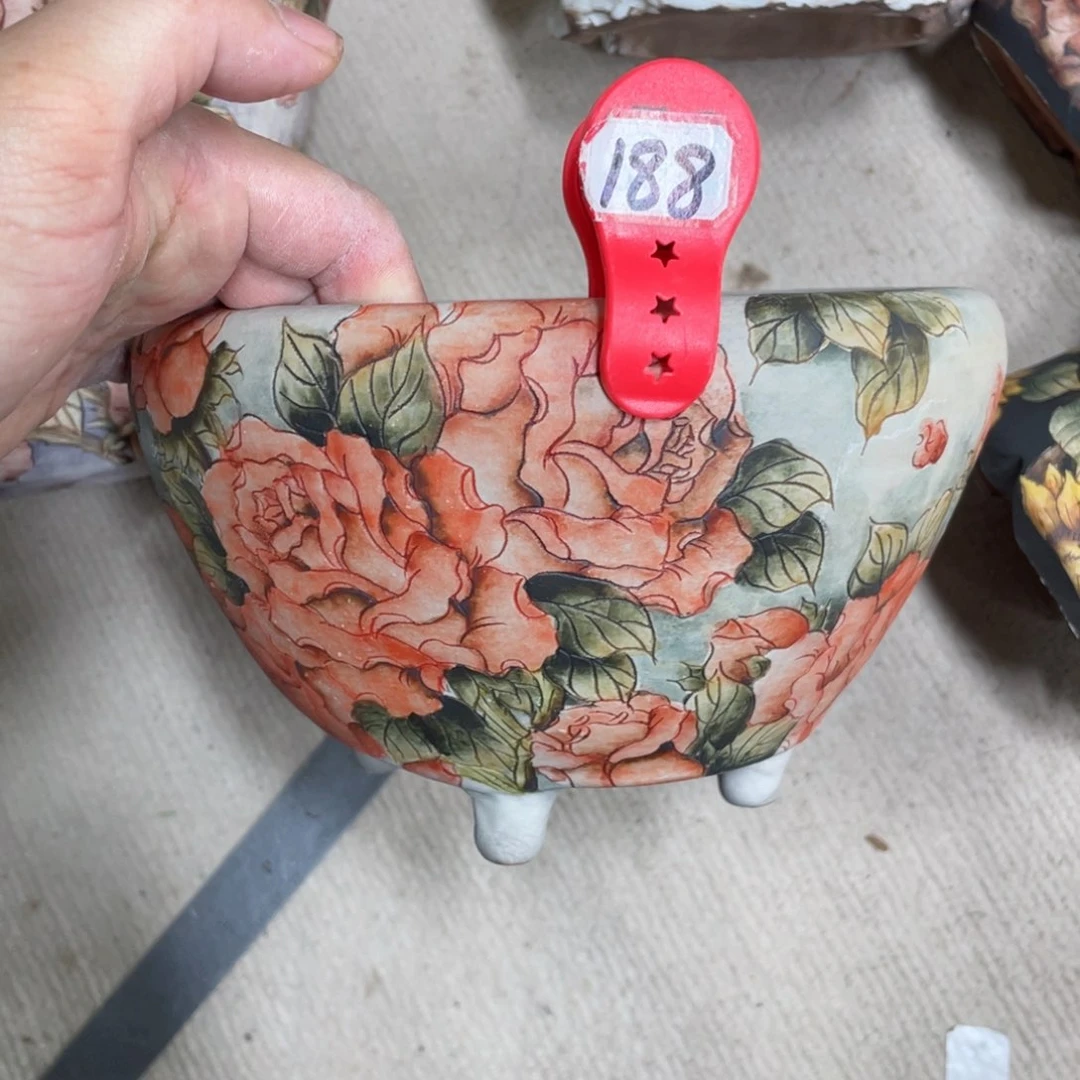 紫砂花盆空*陶瓷多肉花盆瑕疵