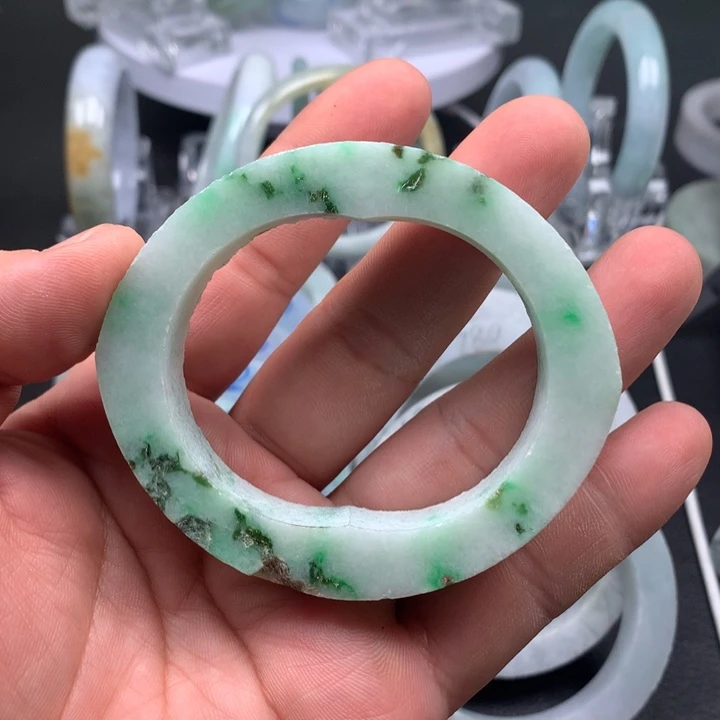 定制翡翠未镶嵌天然翡翠手镯翡翠手镯