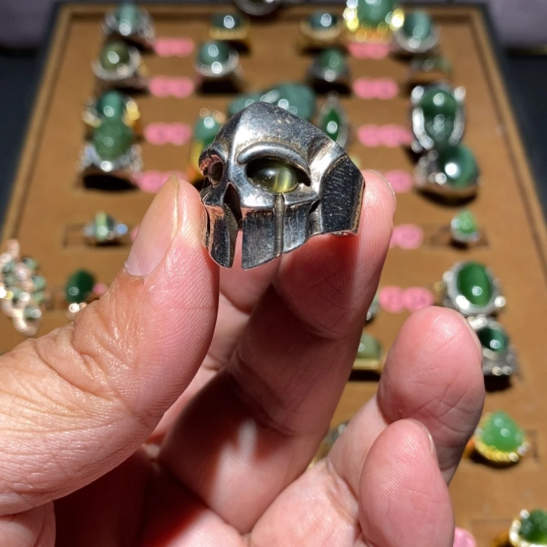 和田玉（碧玉）戒指未镶嵌