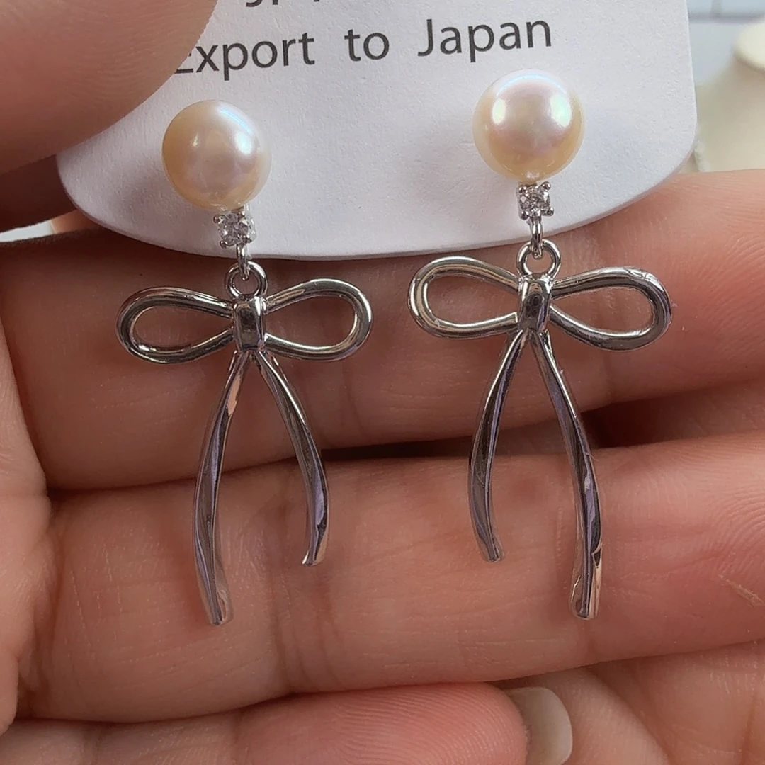 淡水珍珠耳饰未镶嵌