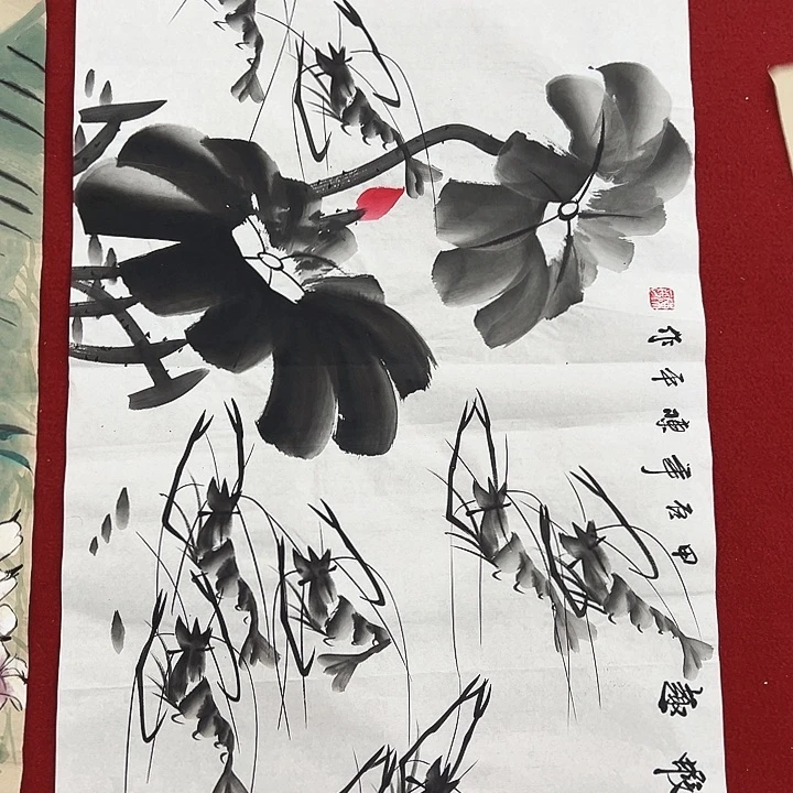 国画新年快乐纯手绘纯手工