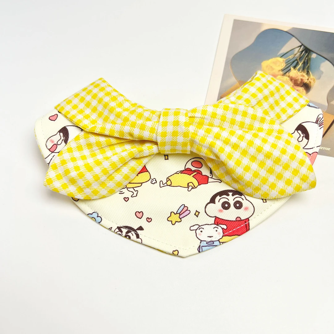 猫咪狗狗可爱口水巾宠物围脖领结围兜小型犬布偶蓝白泰迪比熊装饰