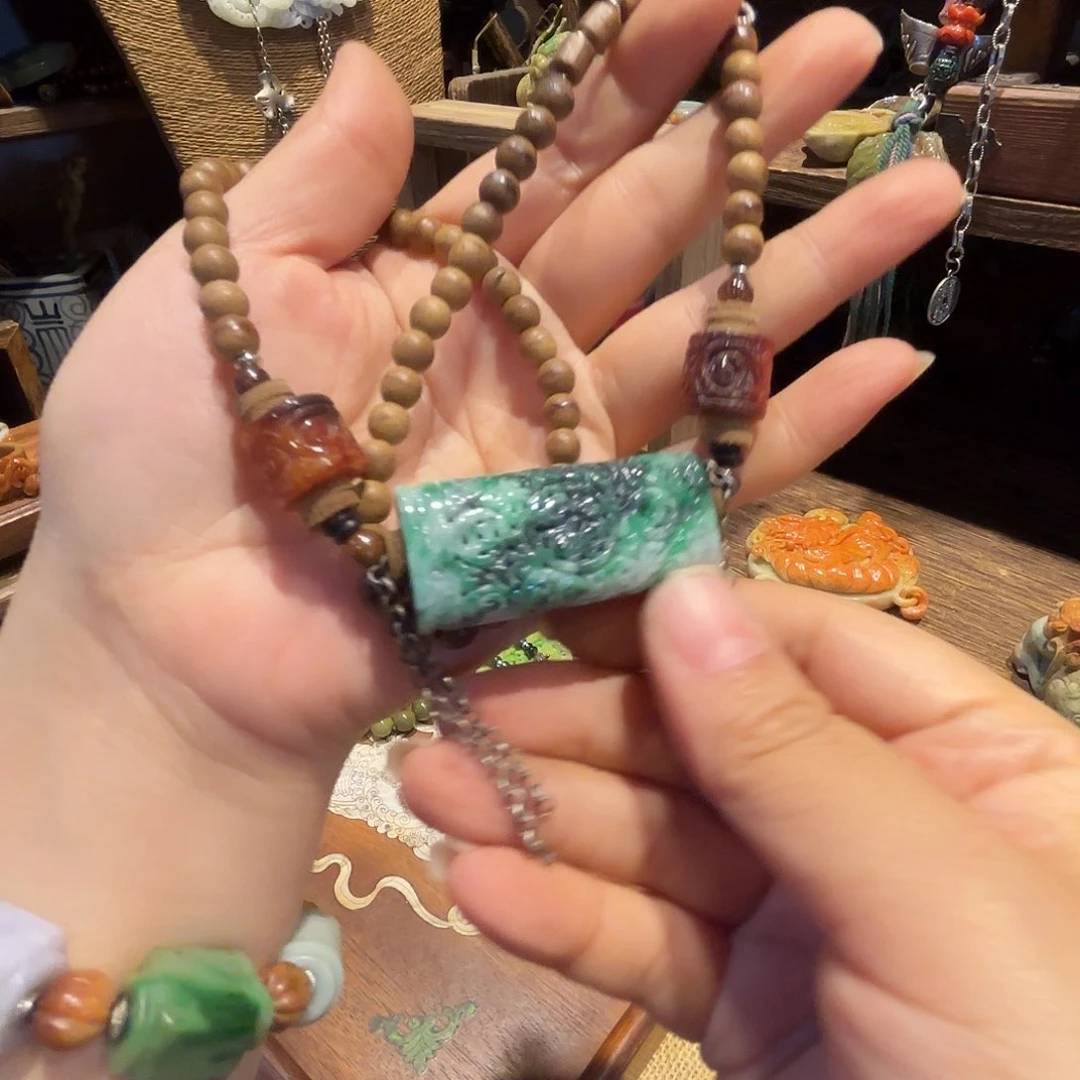 翡翠颈饰未镶嵌原创