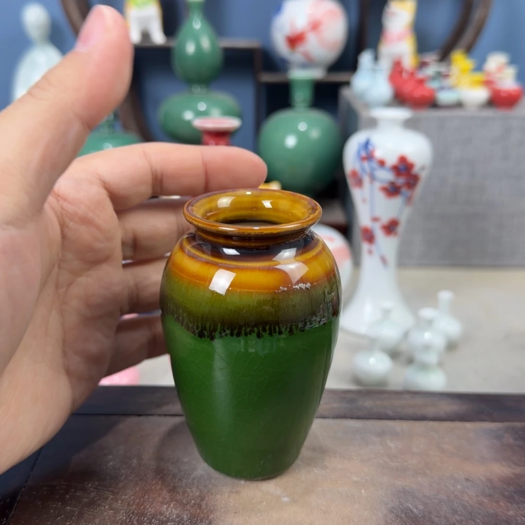 陶瓷手工小花器摆件