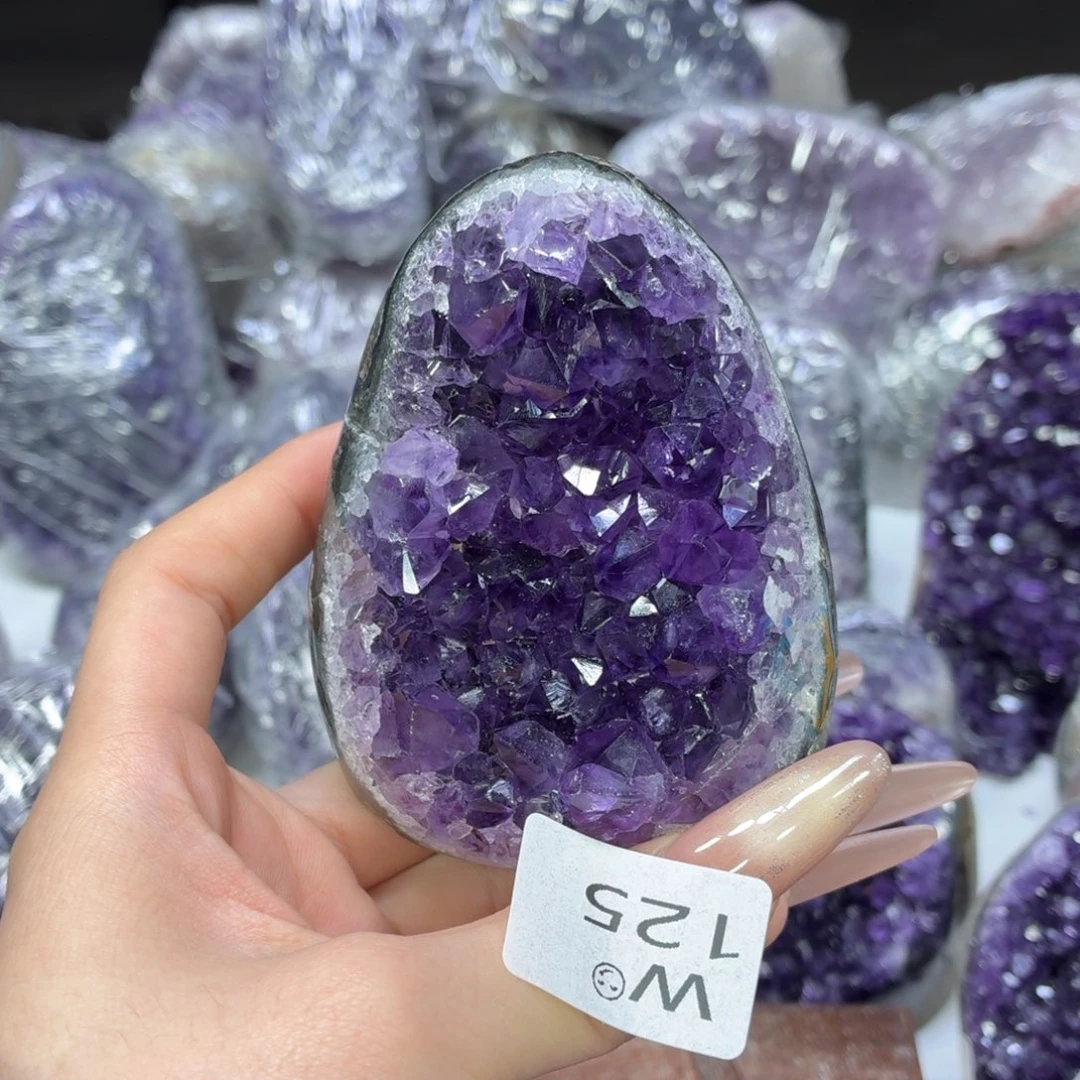 经***阖紫晶摆件未镶嵌紫水晶