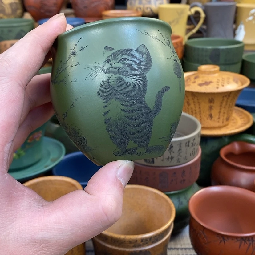 【闪购商品】紫砂杯子宜兴全手工紫砂杯