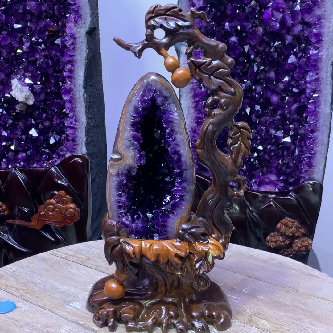 未镶嵌大型摆件（非配饰）紫晶