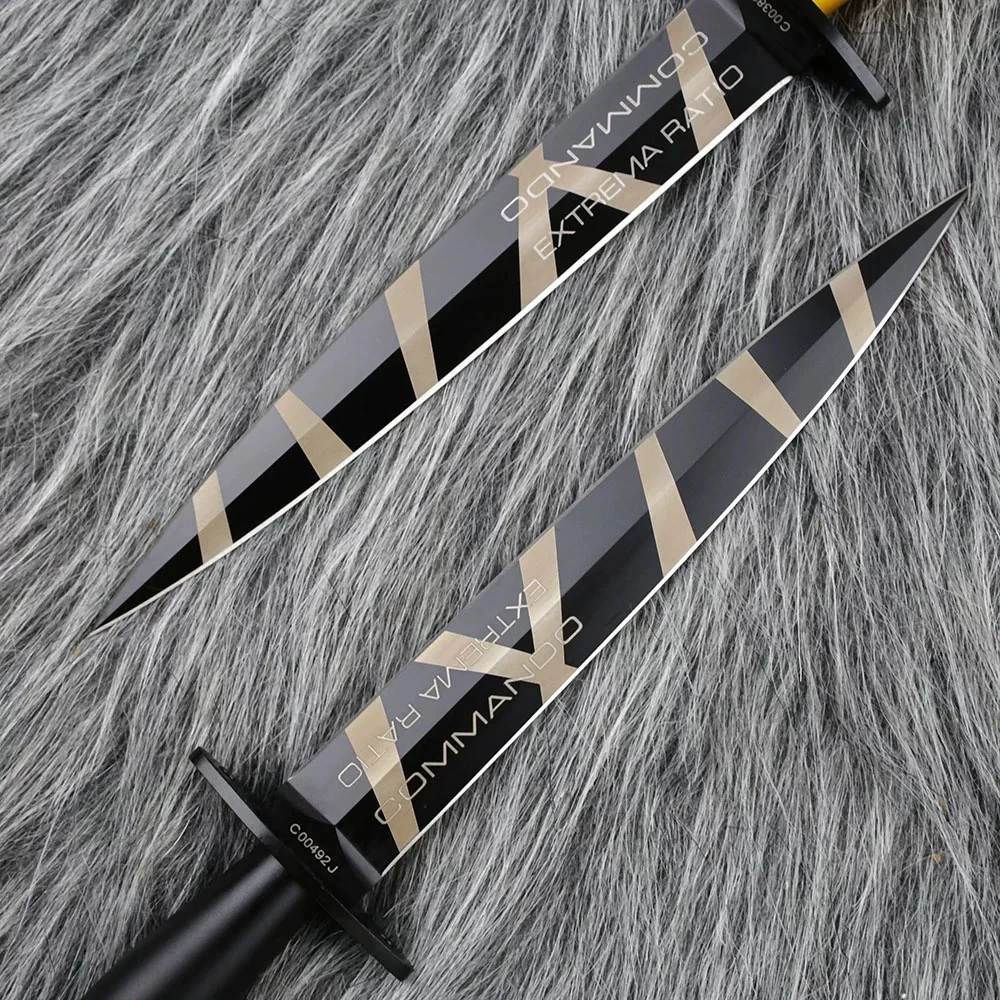 【极武】虎纹鲱鱼N690钢直刀