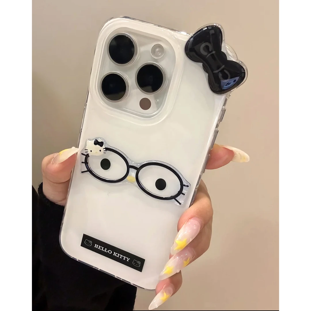 黑标签KT猫适用苹果iPhone15/16/14手机壳13新款华为vivo小米oppo