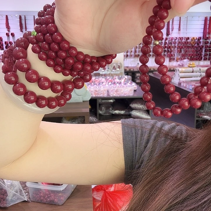 天然辰砂2圈6mm朱砂